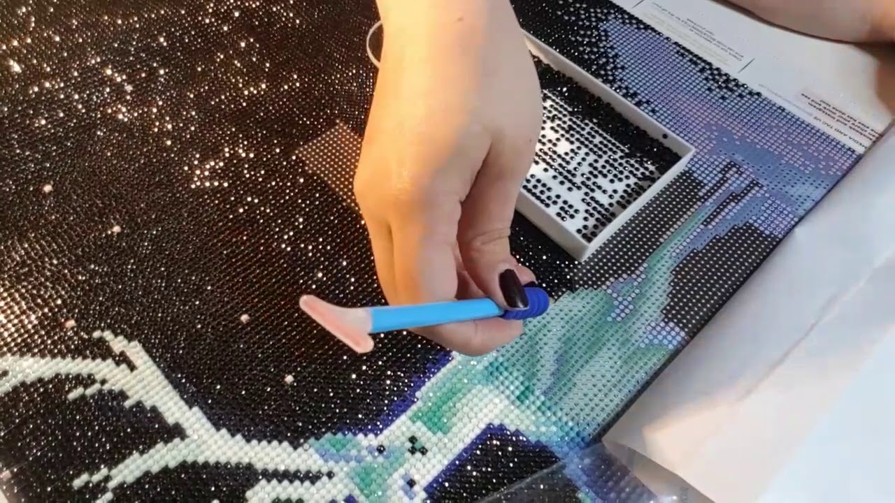 The YouTube Diamond Painting Tag: Late Night Thoughts WIP n Chat with Nightbringer from DAC