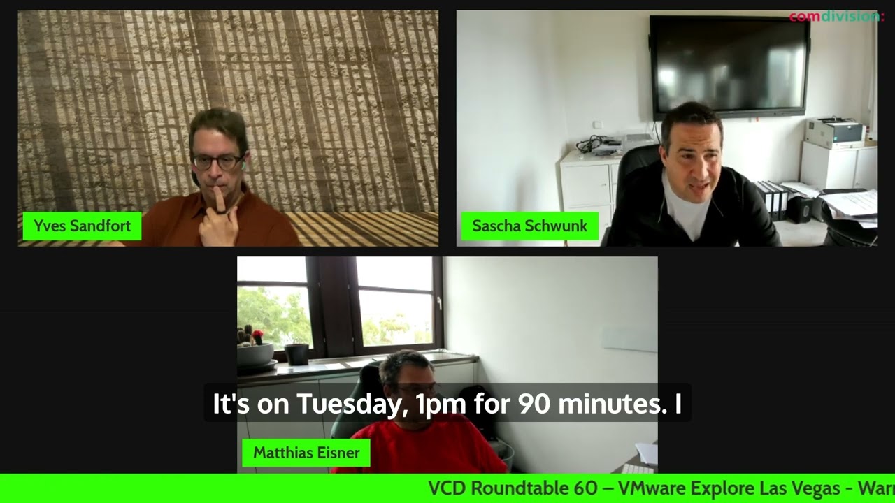 VCD Roundtable: Ep. 60 – Pre-VMware Explore Special