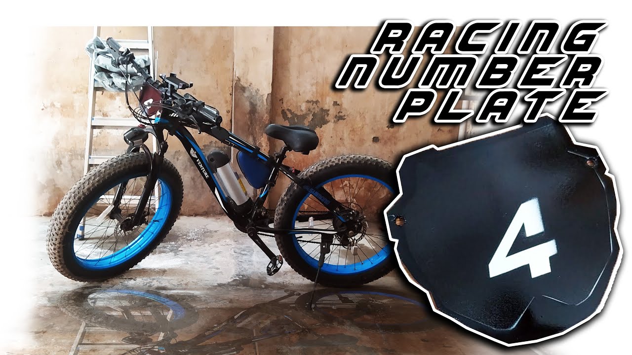 Making a RACING NUMBER PLATE for my E-Bike | Pencil Glue