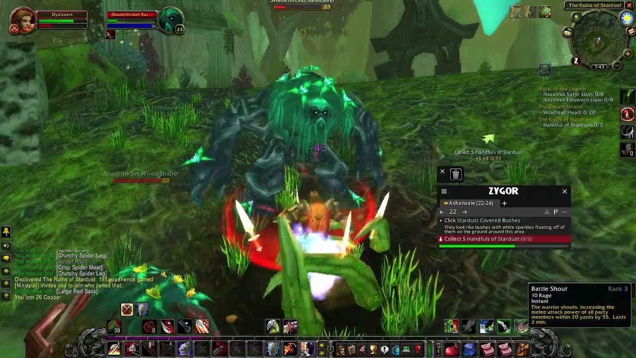 23-24 Prot Warrior TBC Leveling Dyzizzers Ashenvale/Wetlands