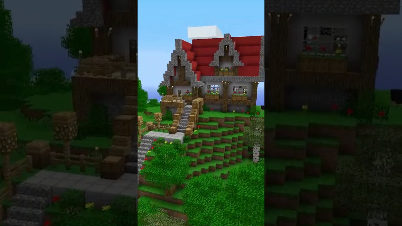 Minecraft | Building a house in EVERY version | Beta 1.7.3 #minecraft #minecraftshorts #shorts