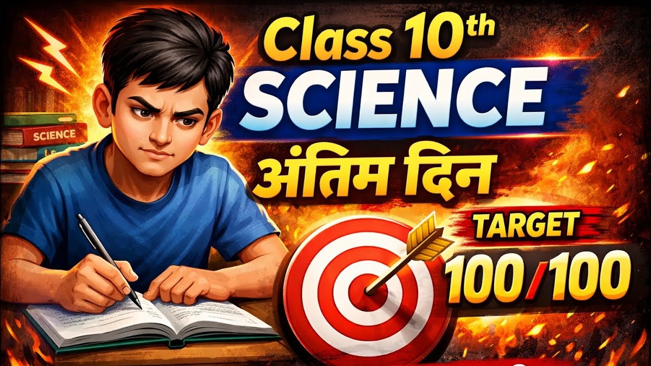 Class 10th science अंतिम दिन target 100 / 100 || board paper || class 10th full revision class 