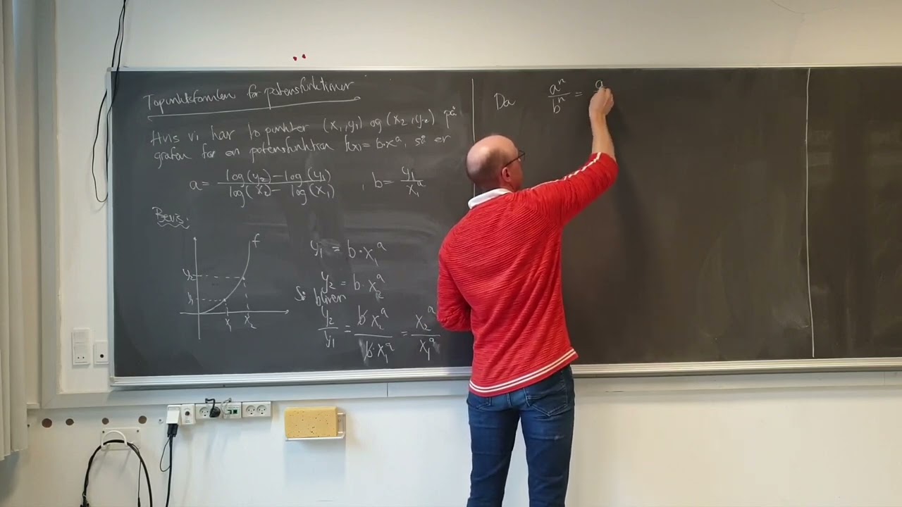 Topunktsformlen for potensfunktioner - bevis