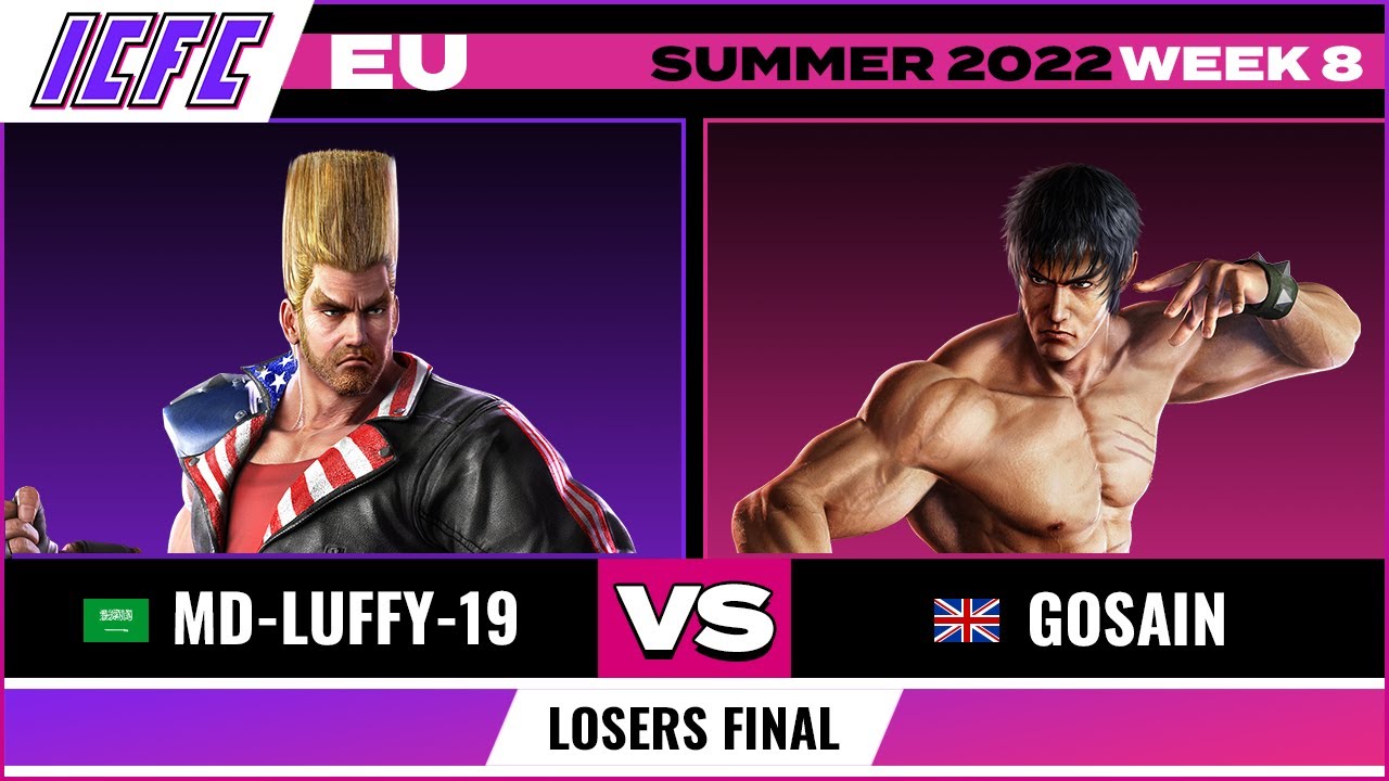 MD-Luffy-19 (Paul) vs. Gosain (Law) Losers Final - ICFC EU Tekken 7 Summer 2022 Week 8