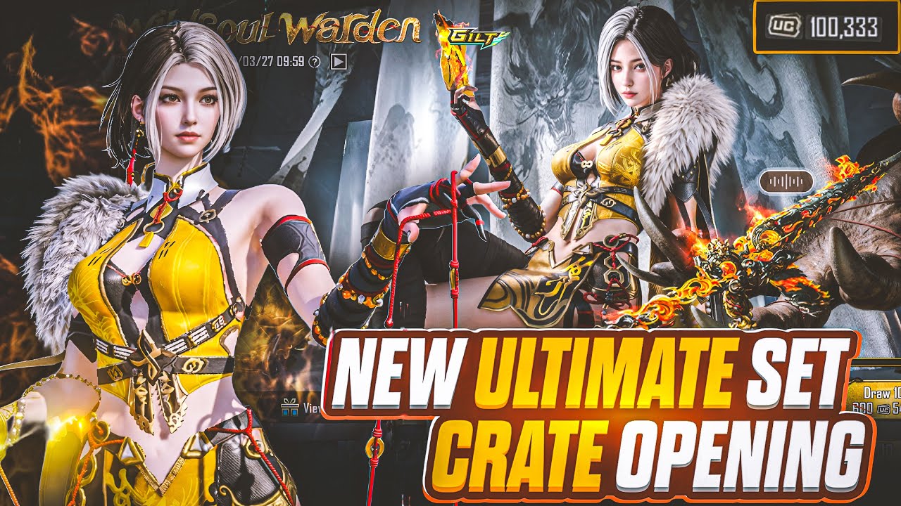 10K UC! NEW ULTIMATE SET & NEW M416 CRATE OPENING 🔱 LUCKIEST CRATE OPENING EVER