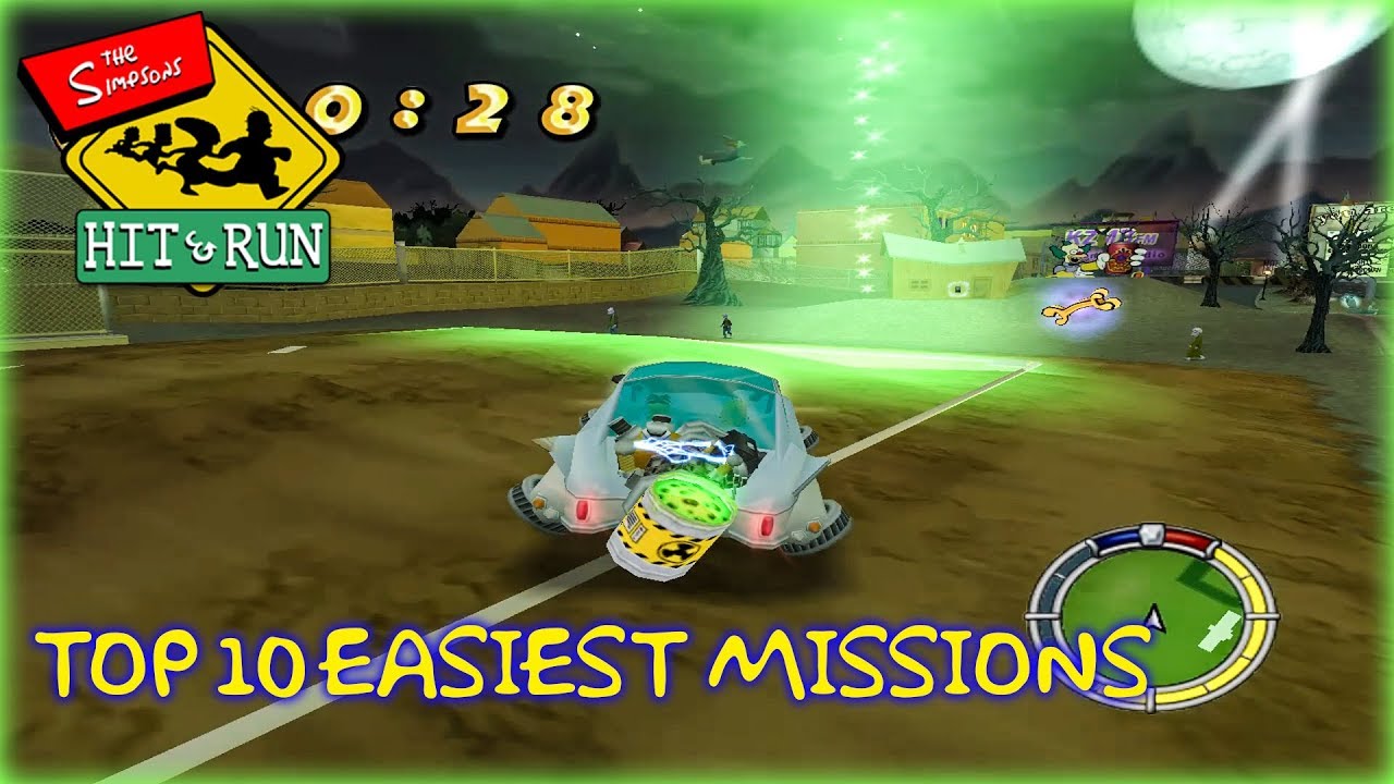 Top 10 Easiest Simpsons Hit & Run Missions
