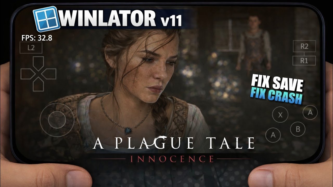 A Plague Tale Innocence | Test In Snapdragon 8 Gen 1 | Winlator v11 |Fix save crash | Oneplus 10 Pro