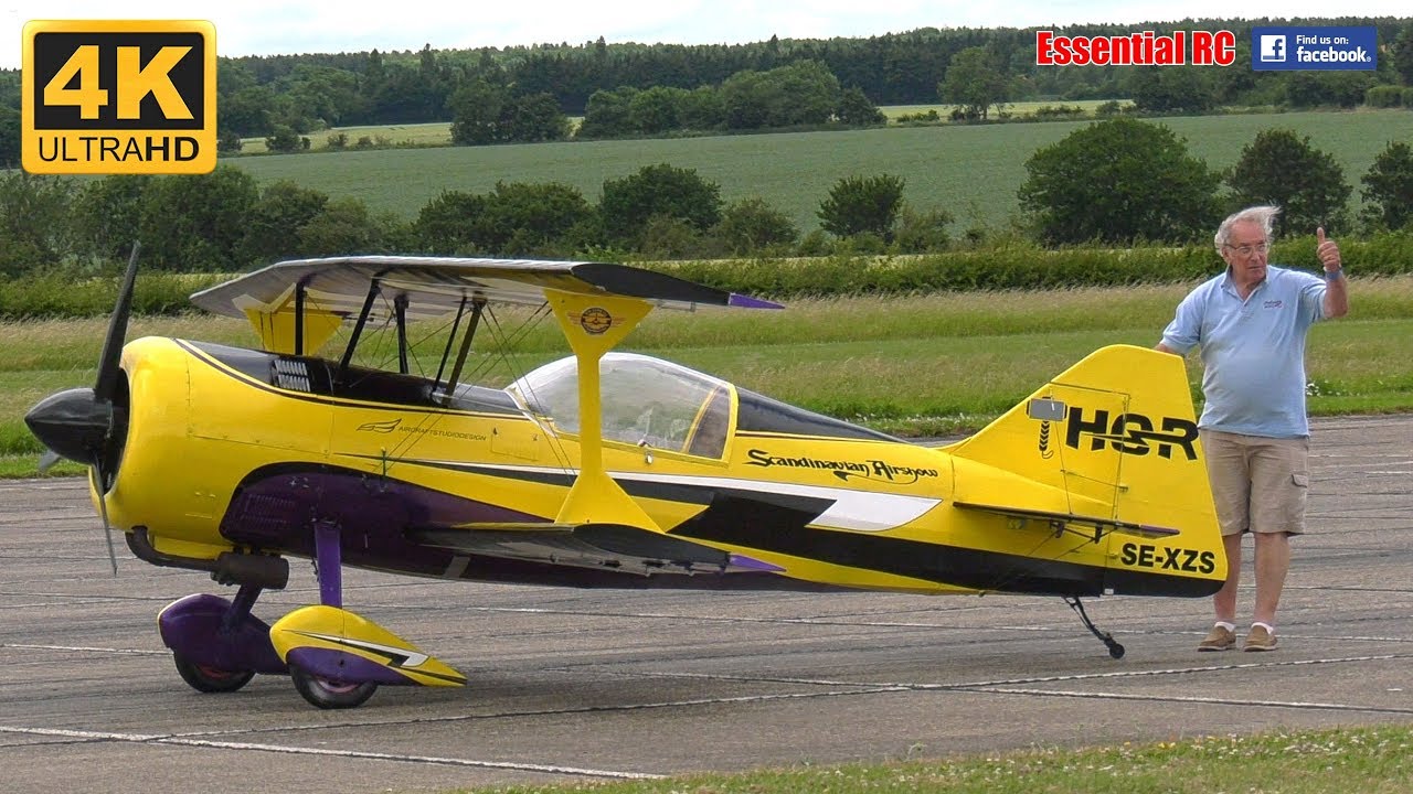 *GIANT* RC BIPLANE Pitts Python (85% scale) [*UltraHD and 4K*]