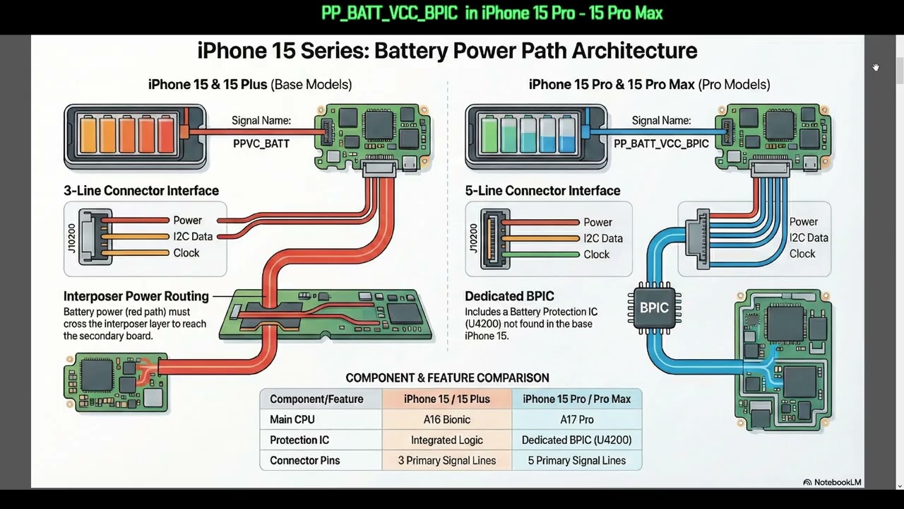 PP BATT VCC BPIC  in iPhone 15 Pro   15 Pro Max