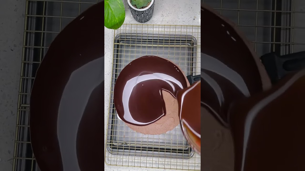 Chocolate Mirror Glaze Cake