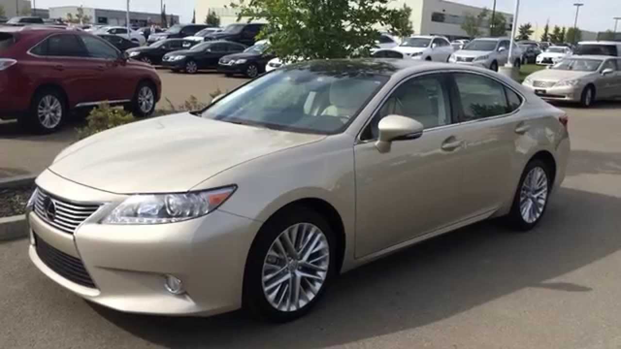 Lexus Certified Pre Owned 2013 ES 350 - Gold on Parchment - Technology Review - Calgary, AB
