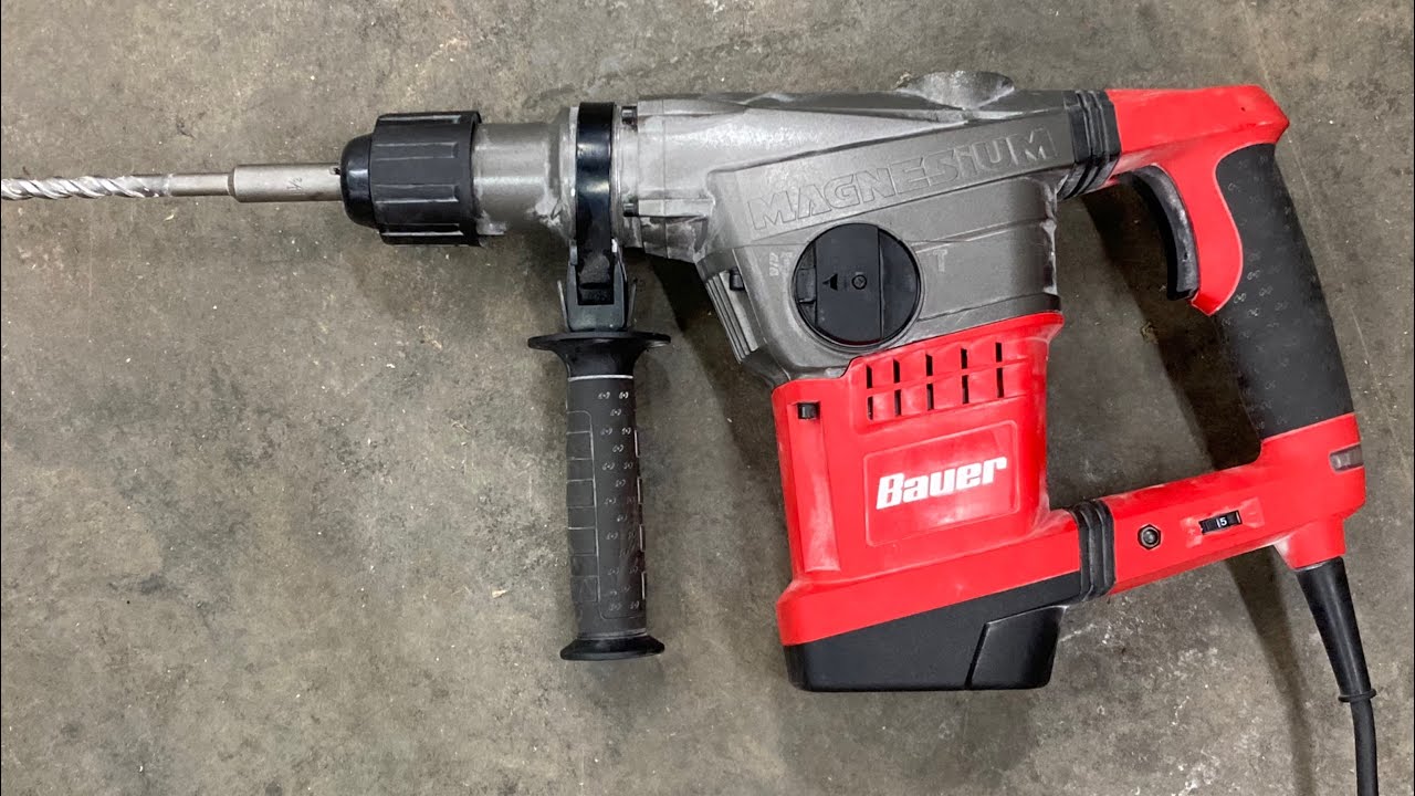 Перфоратор BAUER SDS-max, 11 А, 1-9/16 дюйма. Harbor Freight