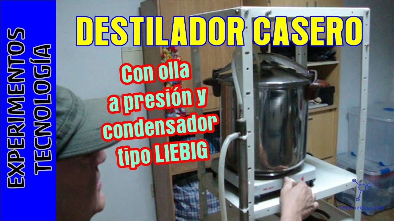 Destilador Casero. Destilar alcohol etanol (etílico)