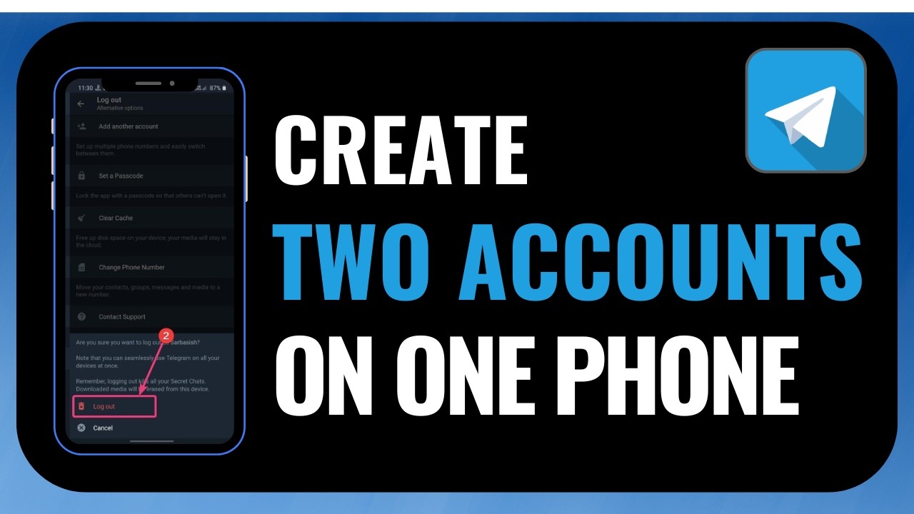 How to Create Two Telegram Accounts on One Phone !