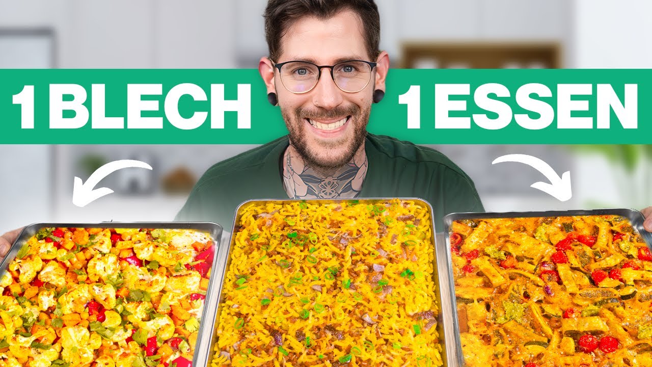 Lass den Ofen kochen! 4 einfache BLECH Rezepte 🔥