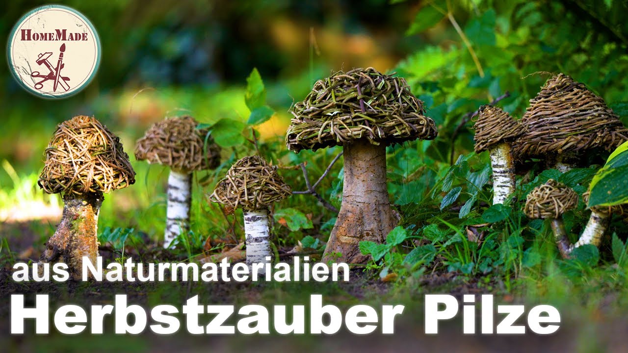 DIY | Die schönste Herbstdeko: Pilze aus Naturmaterialien selber machen | Dekoidee zum Nulltarif