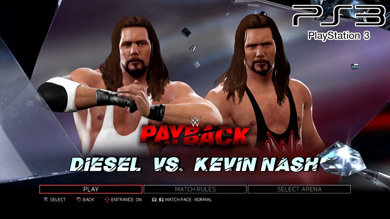 WWE 2K17 PS3 - Diesel VS Kevin Nash - KO Match [2K][mClassic]