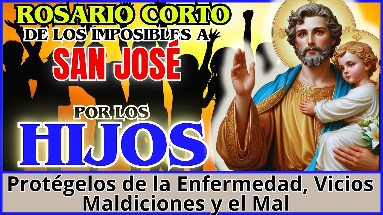 🔴ROSARIO AL PODEROSO SAN JOSÉ POR LOS HIJOS👉CORONILLA A SAN JOSE💖MIERCOLES 30 JULIO 2025 