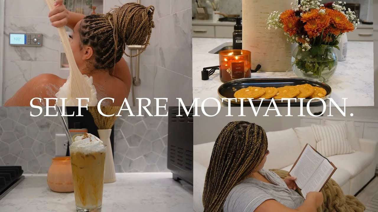 SELF CARE MOTIVATION| girl get up + fall inspired hygiene + romanticizing fall +pumpkin coffee &more