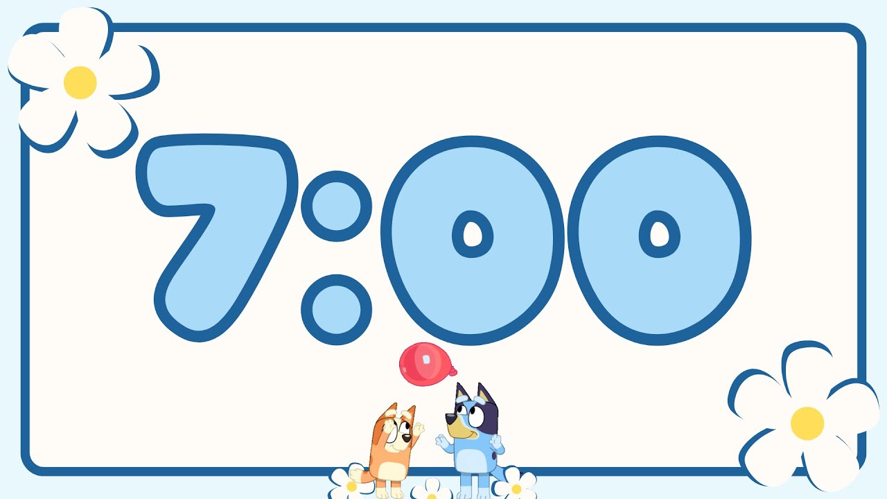 7 Minute Timer Bluey for Kids - Calm and Relaxing Music