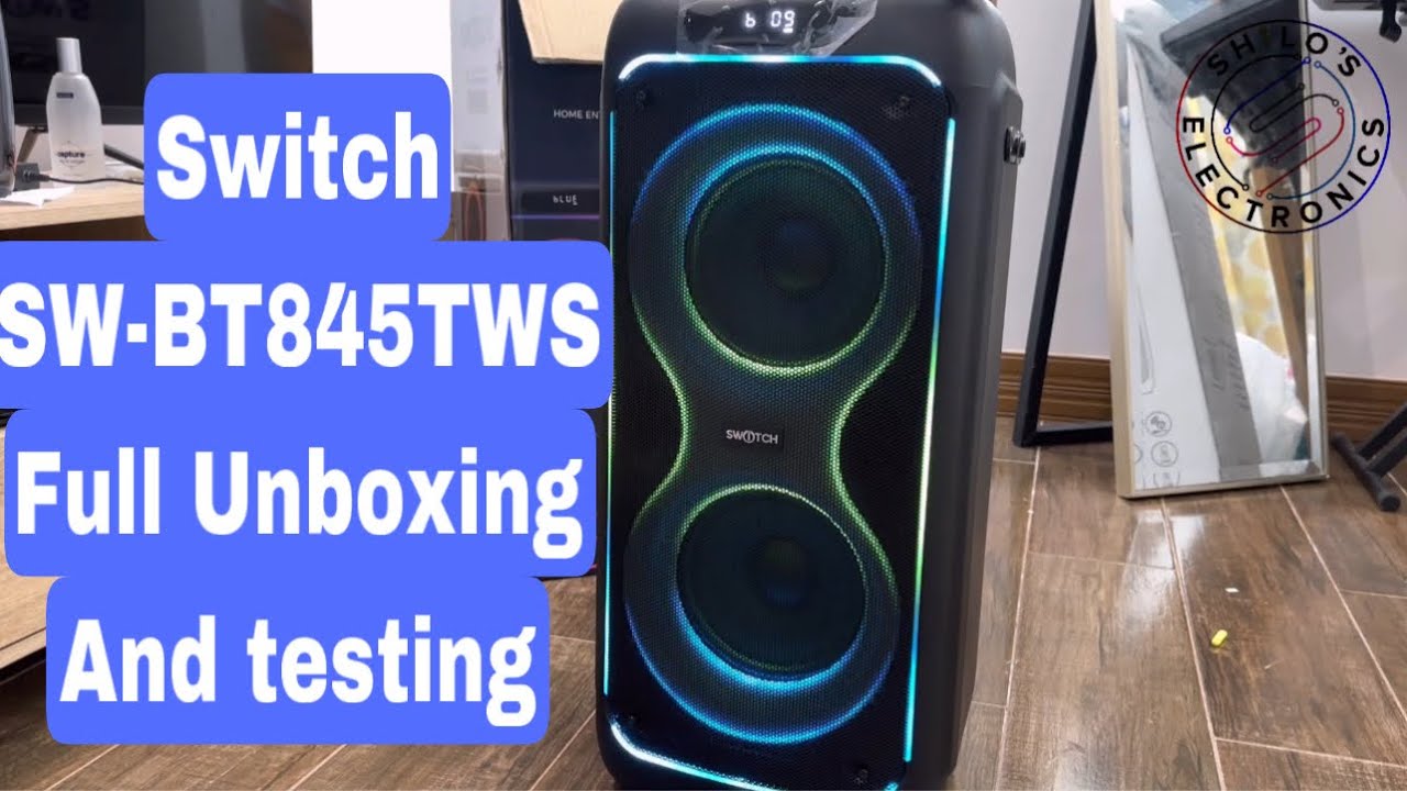 Switch SW-BT845TWS Bluetooth Speaker Full Unboxing and Testing