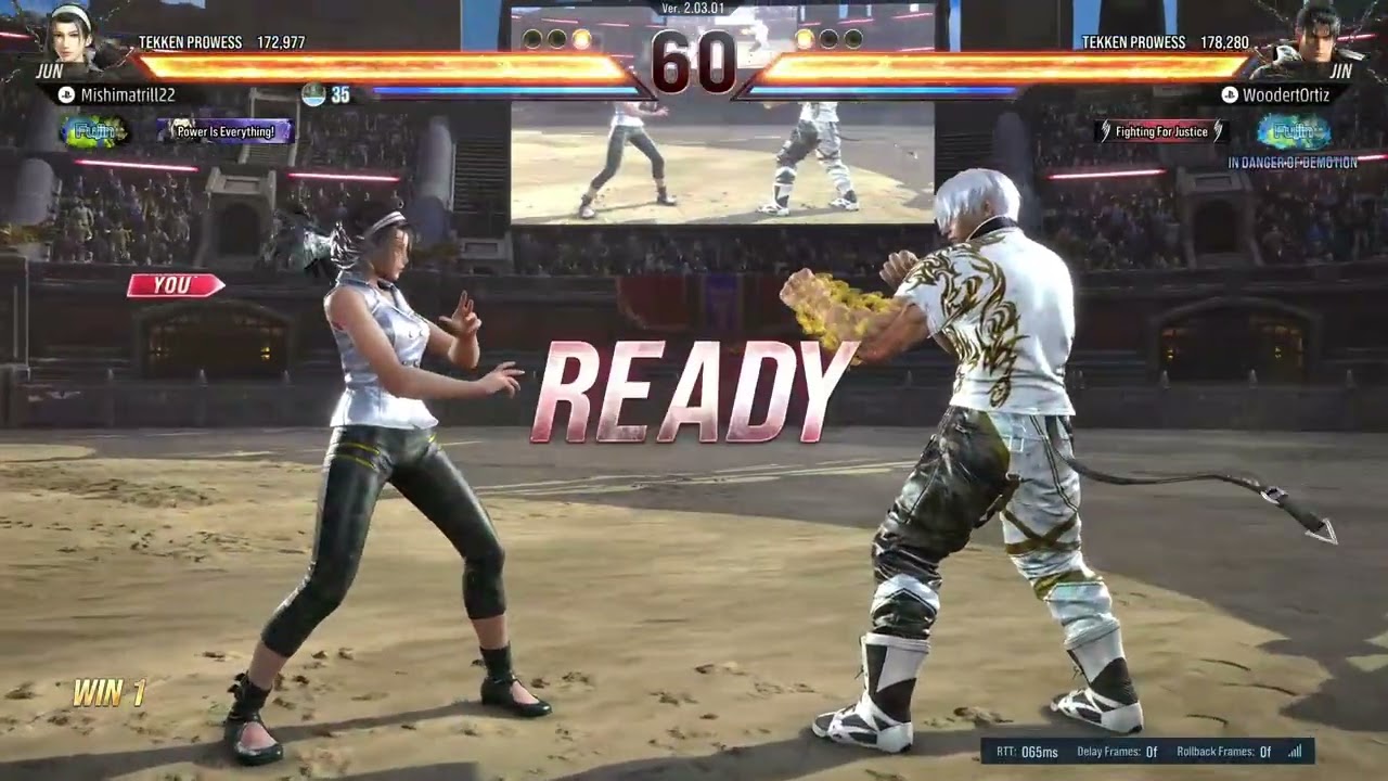 Tekken8 Online Ranked Match: Jun vs Jin