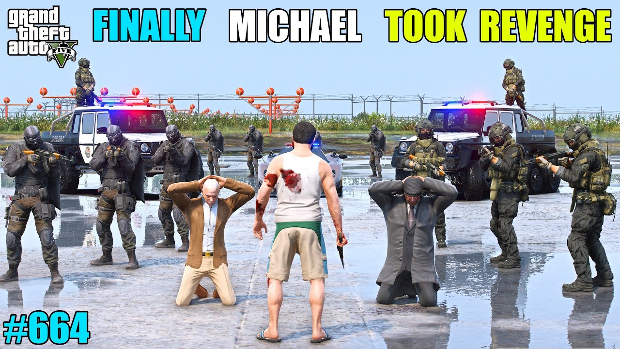 GTA 5 : MICHAEL BODYGUARD FIGHT WITH BLOOD KING | GTA 5 GAMEPLAY #664