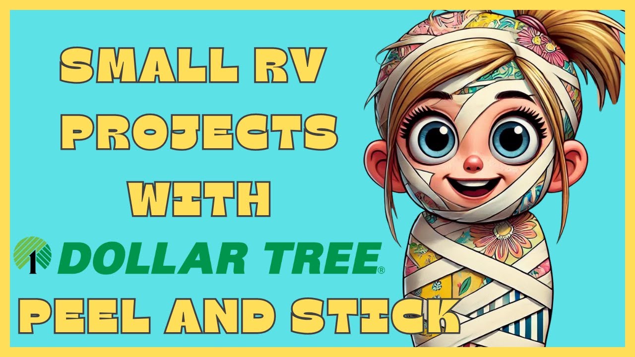 Transform Your RV with Dollar Tree Peel and Stick Wallpaper!