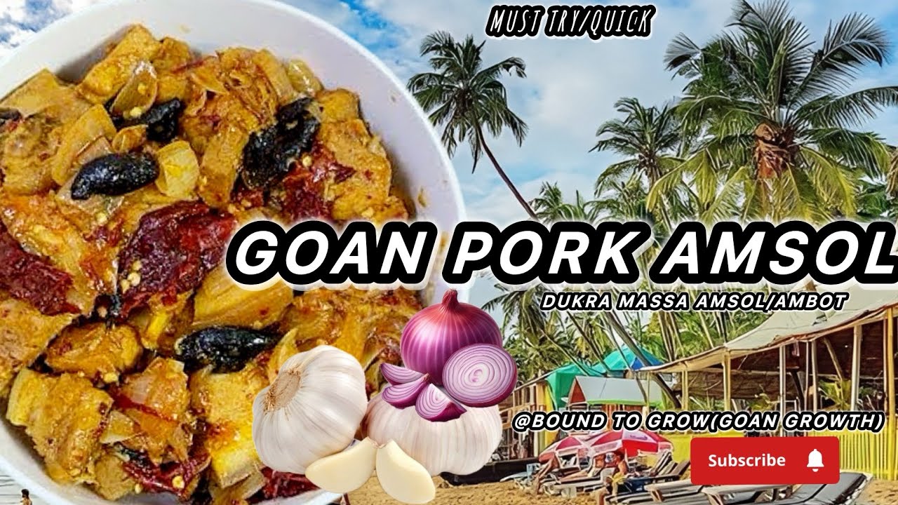 Goan Pork Amsol| Dukra Solatulem|Easy pork Amsol Recipe| #goanrecipe #porkamsol #pork #mustwatch 