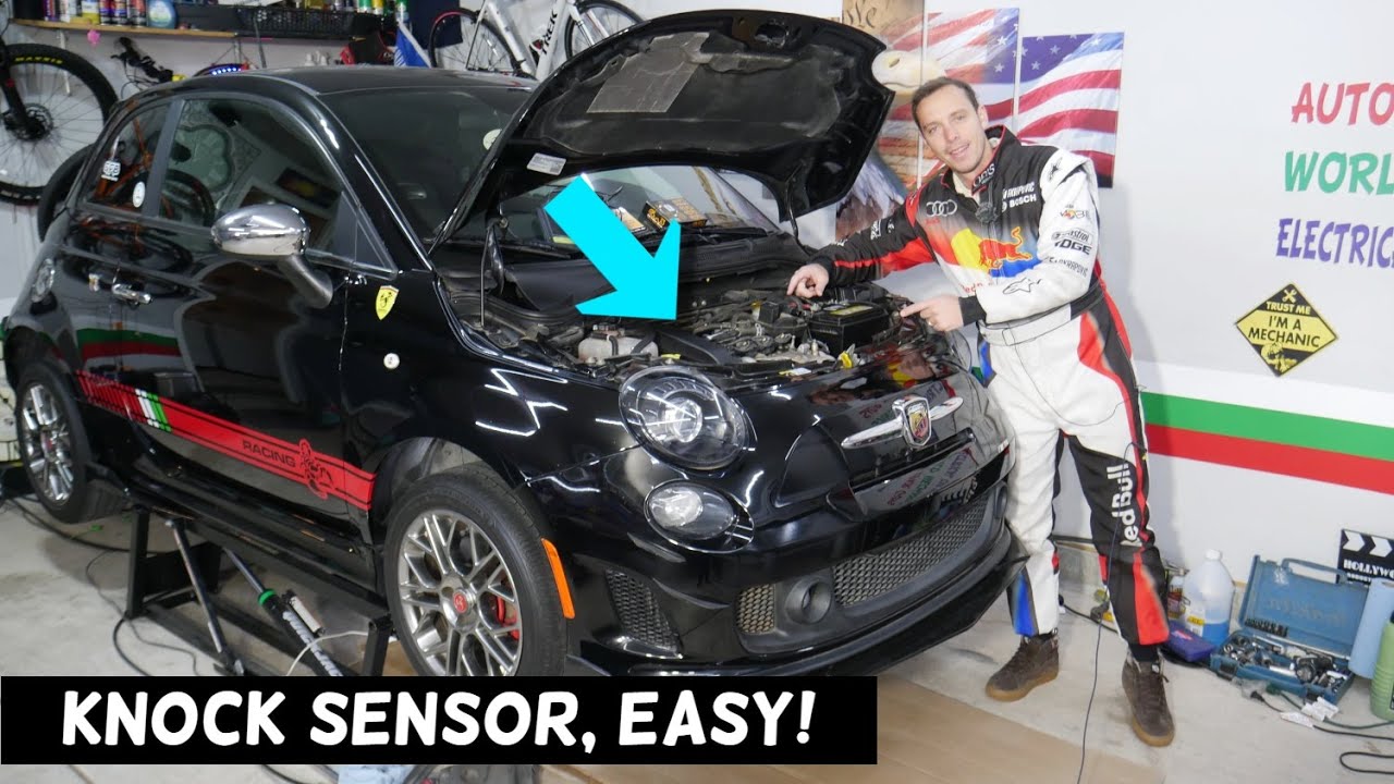 FIAT 500 KNOCK SENSOR LOCATION REPLACEMENT