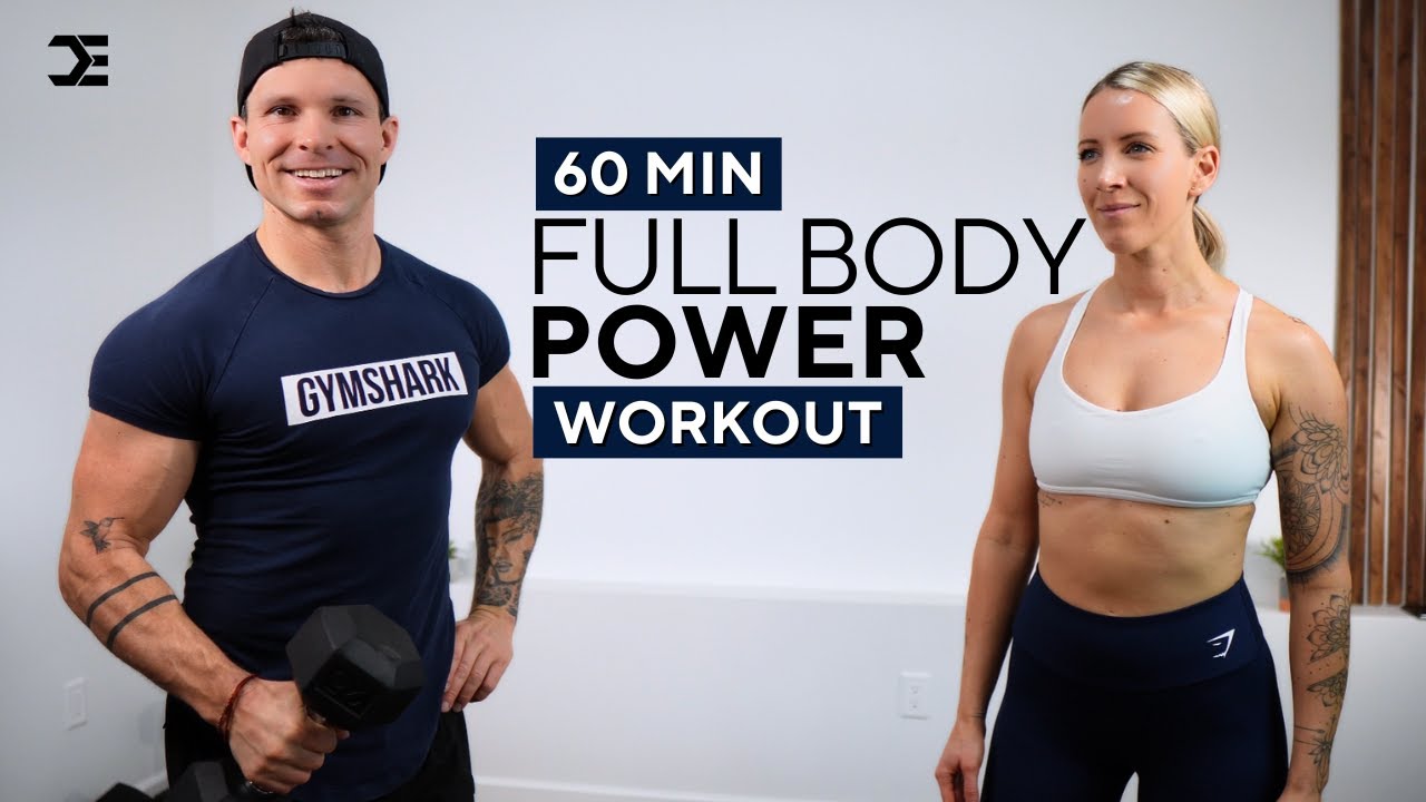 1 Hour Power - FULL BODY DUMBBELL WORKOUT | Strength & Muscle Building