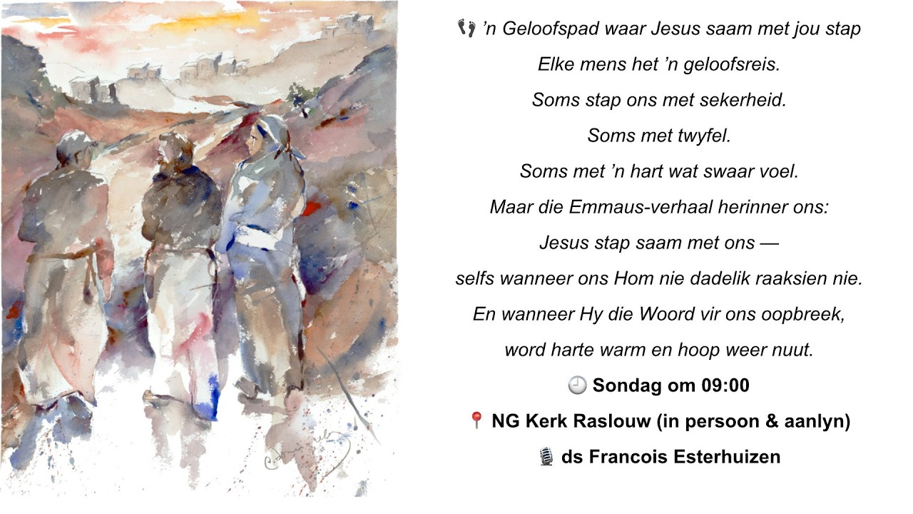 Oggenddiens 8 Februarie 2026 - 👣 “Jesus stap saam met jou geloofstreë”