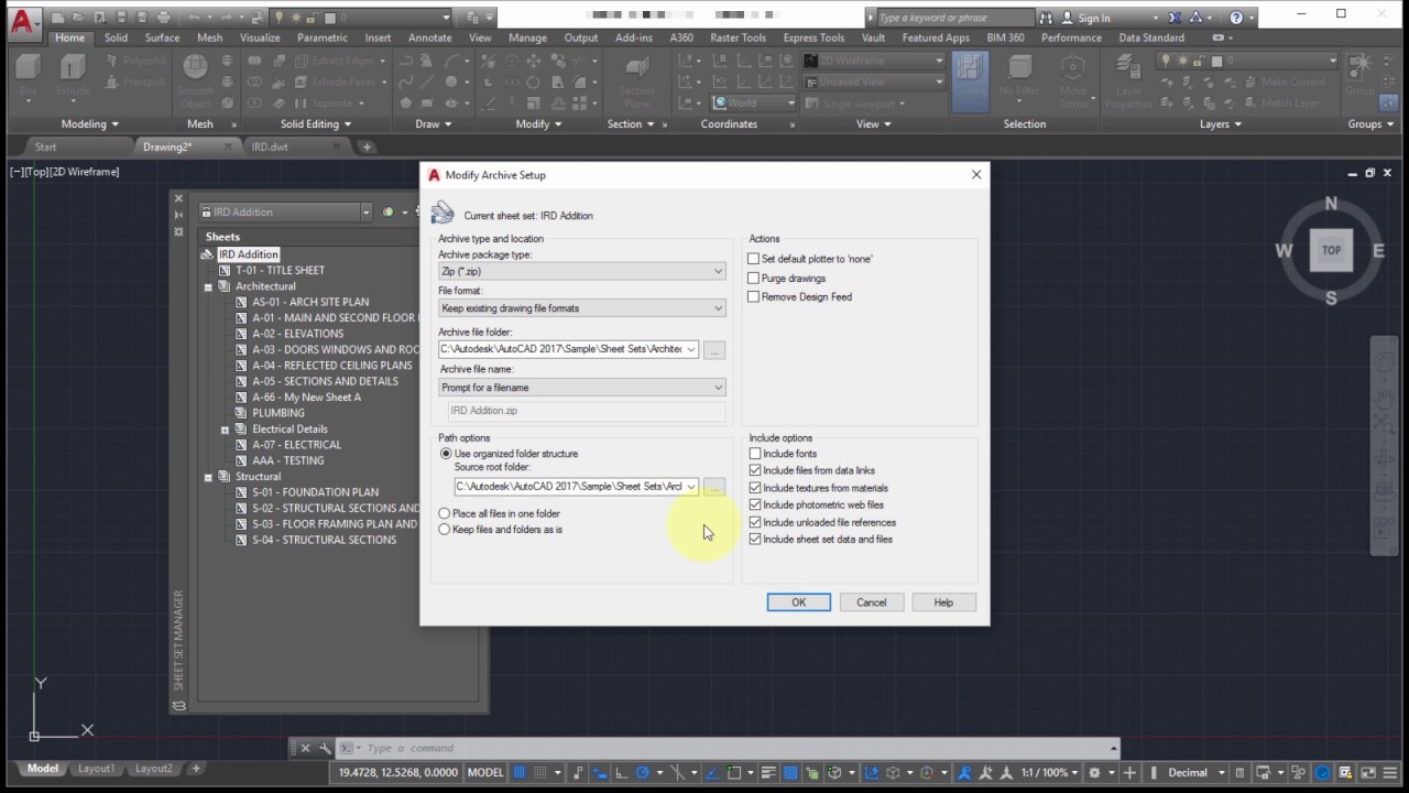 AutoCAD Sheet Sets Episode 6 (Part 2 - Archiving)