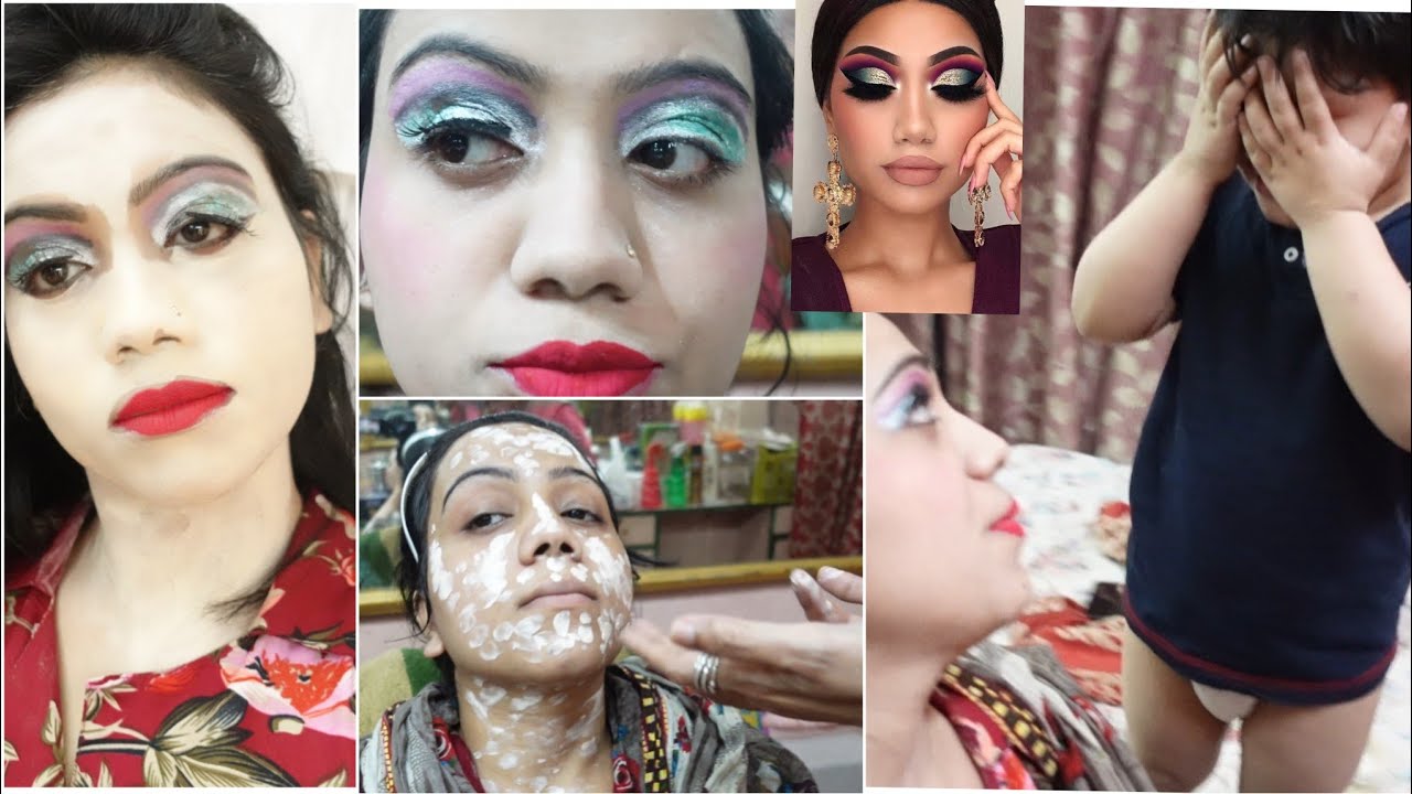 सफ़ेद पुट्टी लगा दी 😭 WORST MAKEUP REVIEWED || MAKEUP WALI AUNTY का मेकअप देख कर रोने लगा बेटा
