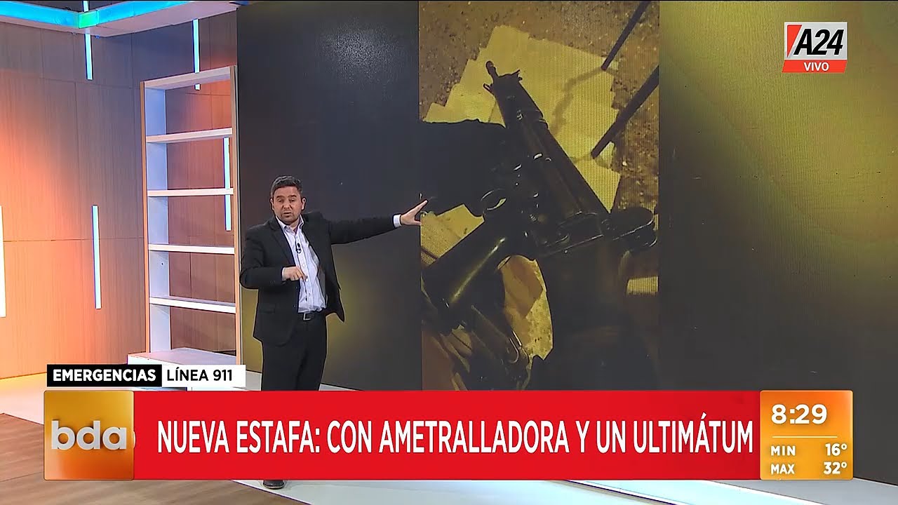 🔴 Nueva estafa: con ametralladora y un ultimátum