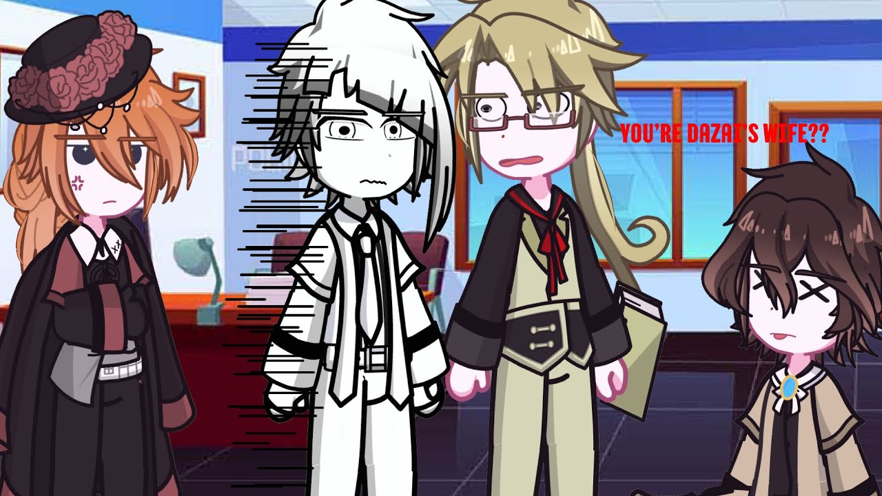 Dazai’s mystery ‘wife’ ‼️|| BSD || Soukoku || atsushi was too stunned to speak