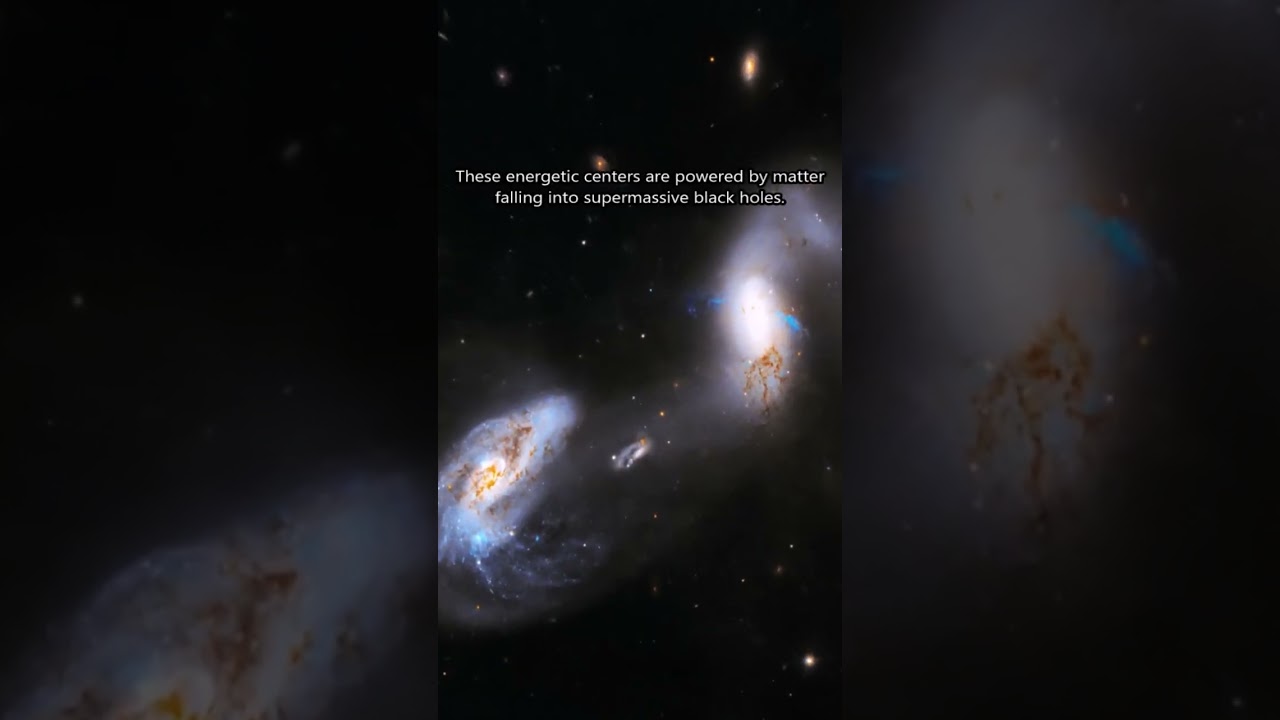Interacting Galaxies With Active Nuclei 🤩🌌 #galaxies
