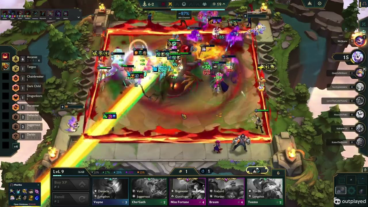 3 Star Swain set 16 TFT