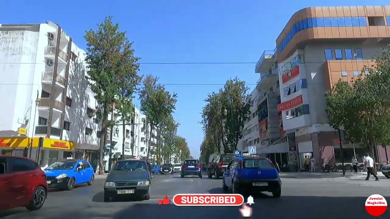 RABAT وأخيرا جولة ولا أروع بين أحضان شوارع منطقة أكدال الشهيرة إلى شوارع فال ولد عمير والأمم المتحدة