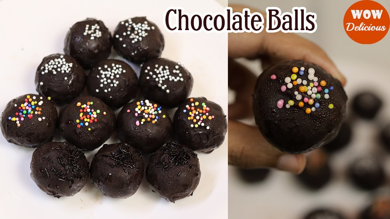 Chocolate Balls | Just 4 Ingredients | Chocolate Balls Recipe | 5 mins Chocolate Recipe