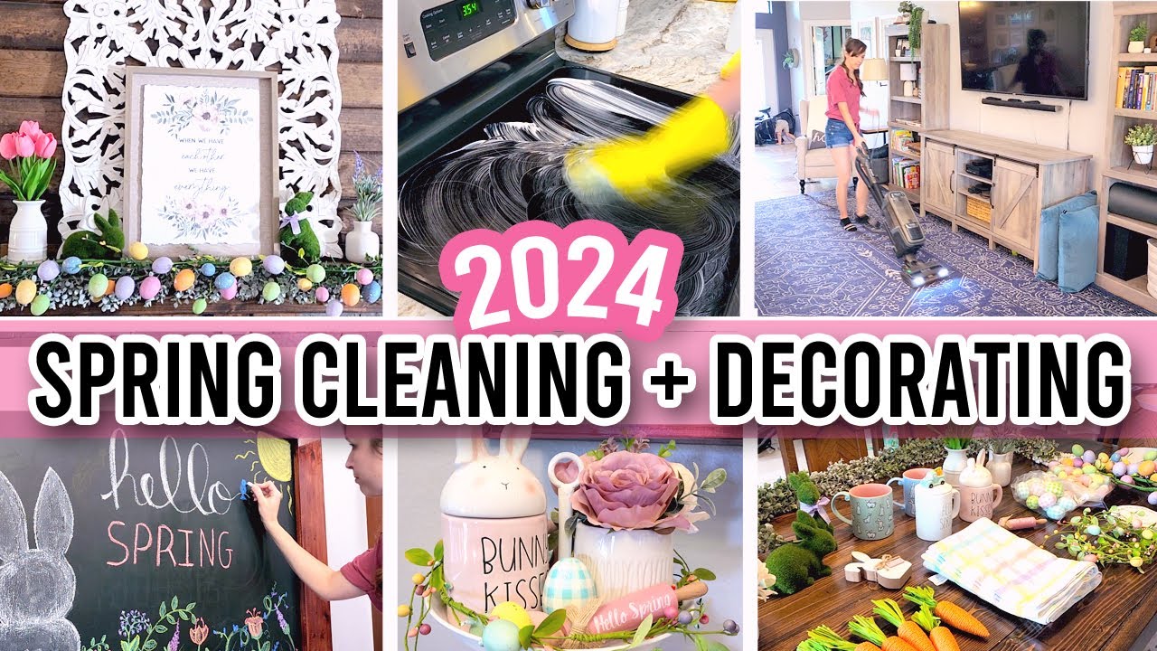✨NEW✨ SPRING CLEAN + DECORATE 2024! | SPRING DECOR + CLEANING MOTIVATION | SHELBY MARYBETH