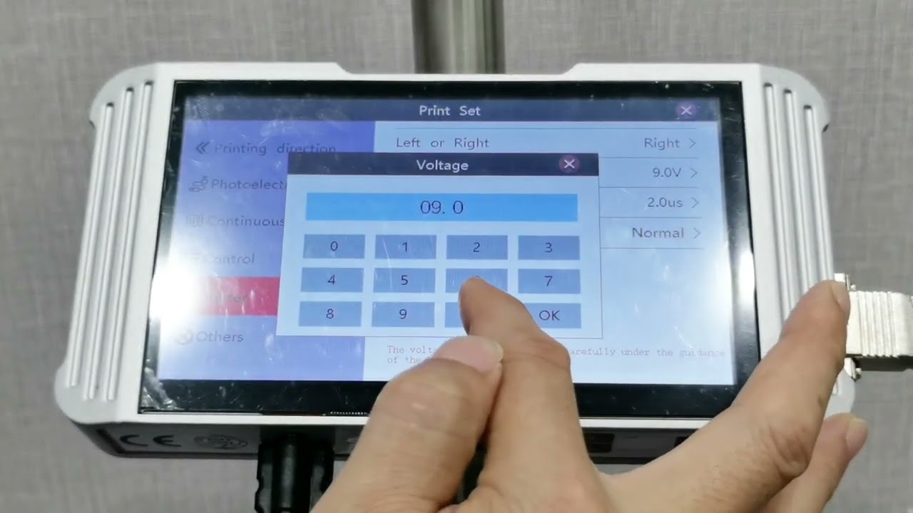 TIJ printer setting