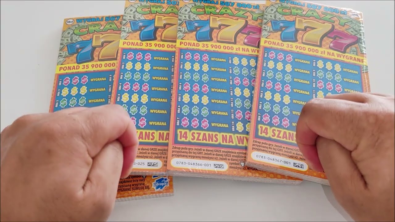 4 paczki zdrapki lotto 100 ZDRAPEK wygrana jest r&oacute;żna