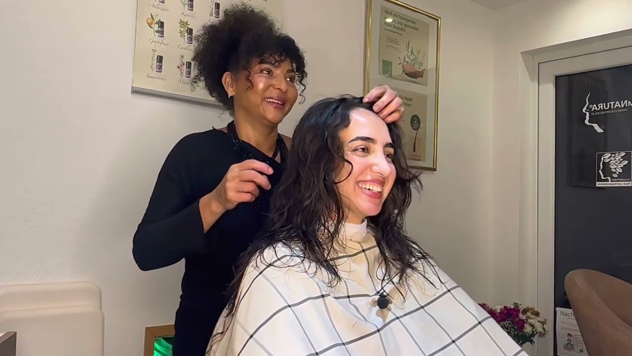 Messerschnitt und Wellen mit Haar Styling 🌿💇🏻‍♀️ 
