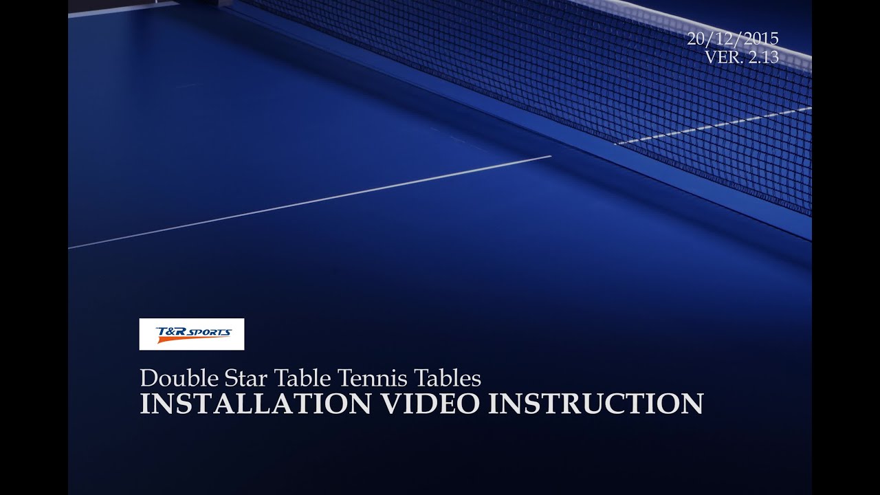 How to assemble/install Table Tennis Table from T&R Sports(trsports tr-sports)?