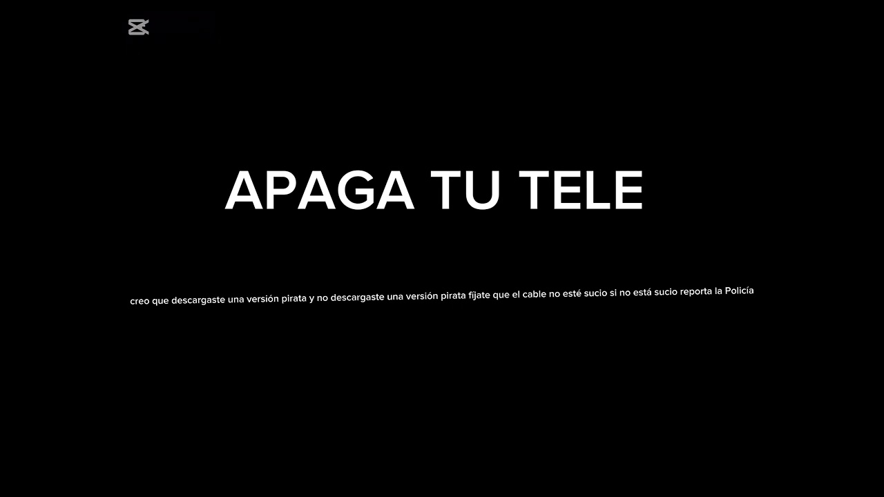 FALSO/pantalla antipiratería de telefe después se soluciona apagando la tele