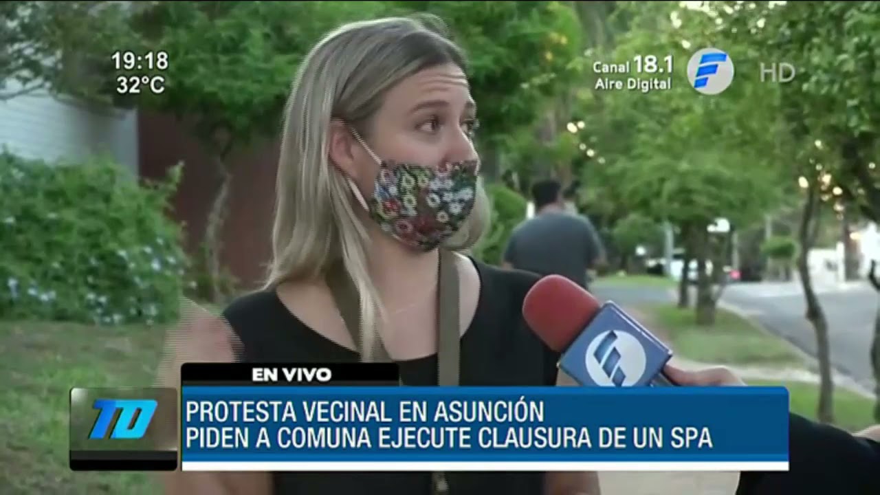 Protesta vecinal contra un spa en Asunción