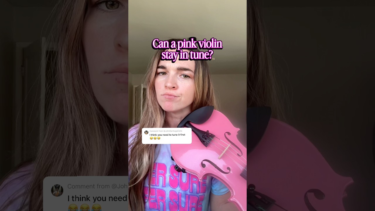 Tuned✅ #pinkviolin #violinpractice #violin #violinlife #shorts