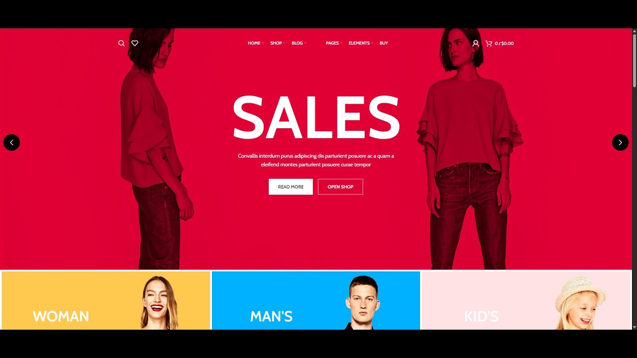 Fashion Webcart 01 Website Theme