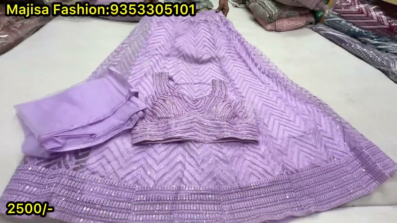 chickpet Bangalore wholesale designer Lehangas ||Single piece courier available